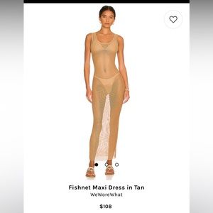 Weworewhat fishnet dress